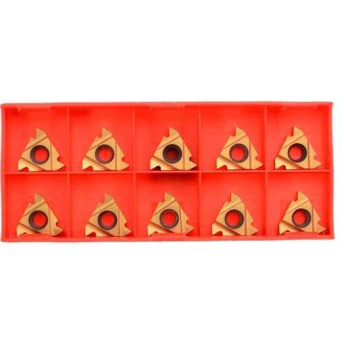 10Pcs 16IR AG60 Inserts Blade CNC Inserts Blade Carbide Insert Blade Metal Turning Lathe Tool CNC Parts Turning Blade Cutter