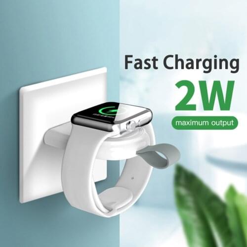 Mini Portable Wireless Charger For Apple iWatch 1/2/3/4/5 Fast Charging Adapter Wireless Smart Watch Charger Charging Base