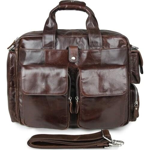 Mens Briefcase Cow Leather Laptop Shoulder Bags Men Briefcase Messenger Crossbody Bags For Male Handbags Bolso Hombre