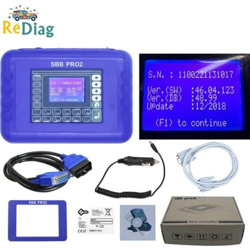 No Tokens Limited SBB V48.99 Auto Key Programmmer Updated to V48.88 Can Support New Cars to 2018 V48.99 SBB PRO2 Free Shipping