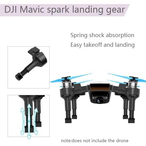 Spring Damping Quick Release Heighten Landing Gear leg Extensions Mini FPV Quadcopter for DJI Spark Drone Accessories