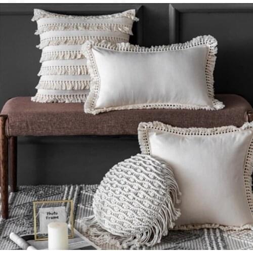 Bohemia Style Handmade Luxury Cushion Cover Boho Pillowcase Sofa Square Cushion Cover Decor Pillows Decoration Bedroom Living