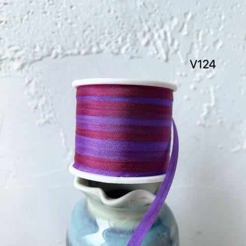 V124 A Roll Wholesale 2mm-36mm 100% Pure Silk Embroidery Ribbons Handcraft Supply Double Faced Thin Taffeta Silk Ribbon