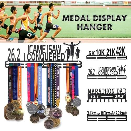 Stainless Steel Inspirational Medal Hanger Metal Medal Holder Sport Running Swimming Medal Display Rack Hold 36 + Medals
