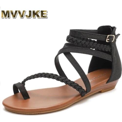MVVJKE 2021 summer new fairy all-match casual, exquisite and elegant open-toed collocation skirt Roman slope with female sandals