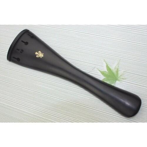 1PCS High quality 4/4 Ebony Cello Tailpiece inlaid copper flower cello parts