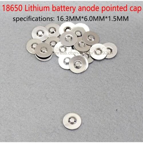 100pcs/lot 18650 Li batteries can disassemble the battery 18650 spot pointed hat tip cap battery accessories