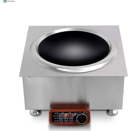 220V High Power Concave Induction Cooker, kW / 5KW Commercial Induction Cooker, 1 Piece High Power Concave Induction Cooker