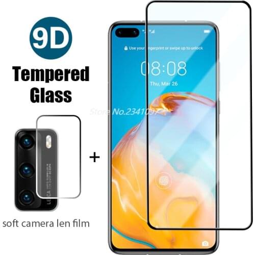 2in1 Full Cover Screen Protective Glass For Huawei P20 P30 P40 Pro Lite 5G Camera Screen Glass For Huawei P10 Mate 30 20 10 Film