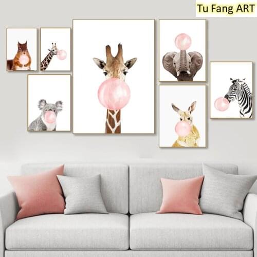 5D DIY Diamond Painting Mosaic Cartoon Animal Zebra Giraffe Koala Elephant Diamond Embroidery Full Cross Stitch Kits Home Decor