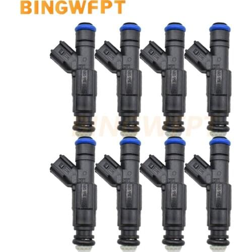 8X Fuel Injector Nozzle 0280156081 885176 12567905 For Marine Mercruiser V8 350 MAG 5.0L 4.3L 6.2L