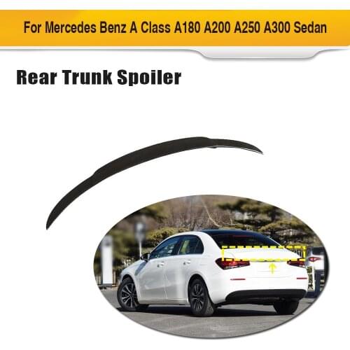 W177 Car Rear Trunk Spoiler Wing For Mercedes-Benz A Class W177 A260 A35 AMG 2019 2020 Carbon Fiber Window Lip Wing Spoiler