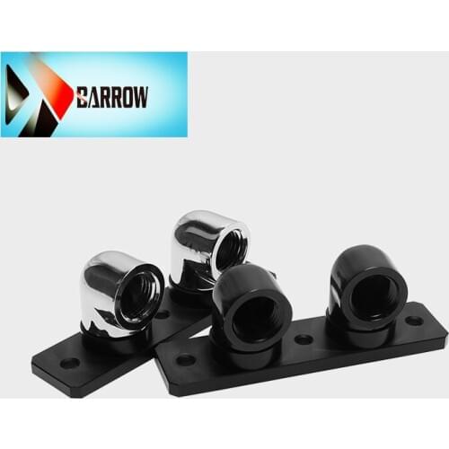 Barrow Black, Silver G1 / 4" 360 Rotating Accessories, GPU Block Mounting Computer Water Cooling Accessories, BSQT360-01