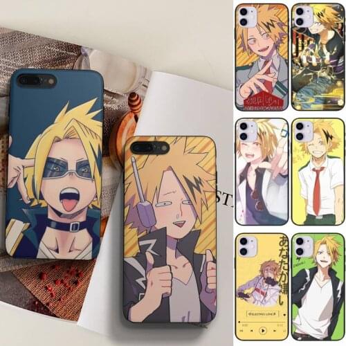 Denki Kaminari My Hero Academia Phone Case Fundas Shell Cover For Iphone 6 6s 7 8 Plus Xr X Xs 11 12 13 Mini Pro Max