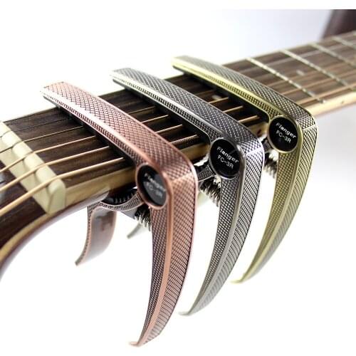 Flanger Guitar Capo Spring Operated Capo Deluxe and Quicker to Use for Acoustic Guitar. FC-3R