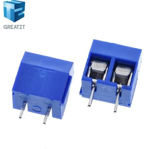GREATZT 100pcs 5.08-301-2P 301-2P 50PCS 2 Pin Screw Terminal Block Connector 5mm Pitch
