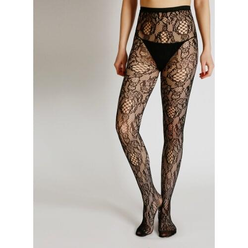 Sexy France Designs Mozimer Flower Hole Fish Net Tights Mesh Sexy Classic Pantyhose High Flexible Womens Lingerie Stockings
