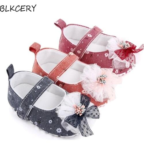Newborn Baby Girls Shoes Soft Sole Sneakers Toddler Trainers Casual Tenies Shoes for 1 Year Old Girl Infant Footwear with Bows