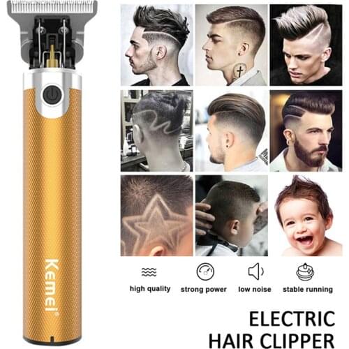 T Bald Head Hair Clipper Trimmer For Men Rechargeable Mower T-Outliner Barber Shaving Machine Vintage Haircut Cutter Cordless