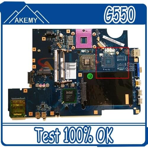 Laptop Motherboard For LENOVO Ideapad G550 Mainboard KIWA7 LA-5082P 168002997 GL40