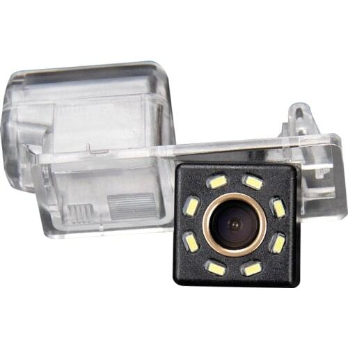 Misayaee Car Rear View Reverse Parking Camera Golden 8 LED for FOR D Kuga FIESTA Escape 2013-2017 Night Vision Waterproof