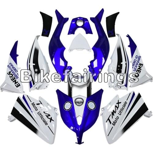 Motorbike Cowlings For Yamaha TMAX530 2012 2013 2014 tmax530 12 13 14 TMAX ABS Injection Sportbike White and Blue Bodywork Kit