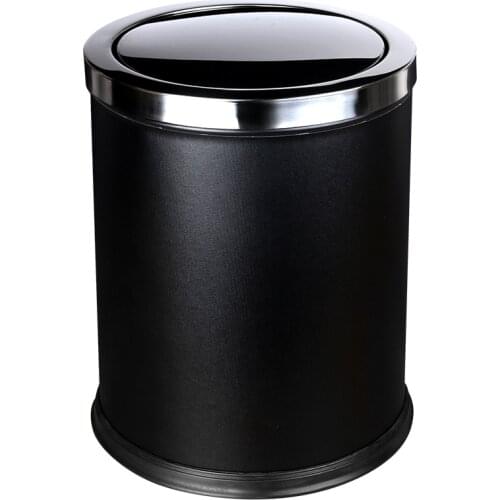 Trash can home living room bedroom bathroom covered creative hotel office large barrel 12 liters
