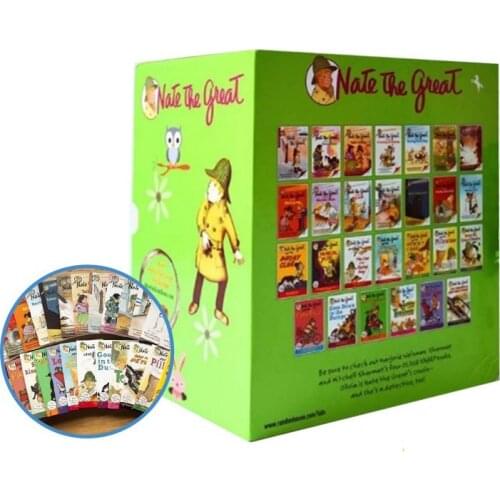 27 Books gift box Set Nate The Great English Reading Books Hell High School Life Detective Novels Books children story book