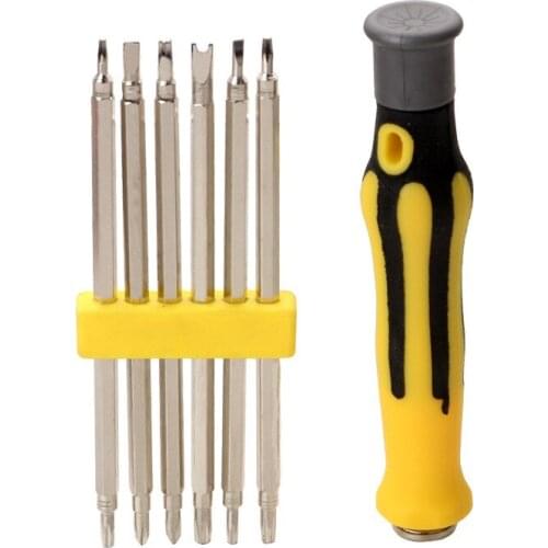 6 Hl1 Multi-function Household Screwdriver Set Strong Magnetic Screwdriver Special-shaped Screwdriver Phillips Torx Hand Tools