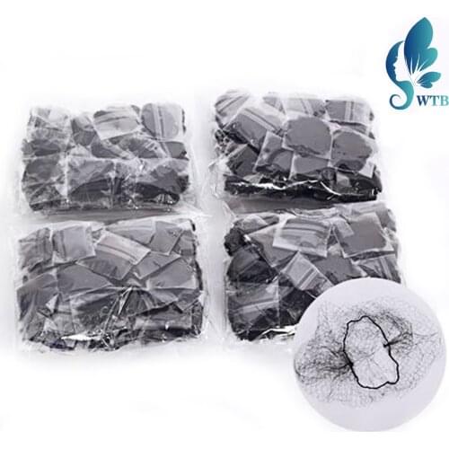 WTB 20Pcs Nylon Hair Nets Invisible Elastic Edge Mesh Hair Styling Hairnet Soft Lines for Dancing Sporting Hair Net