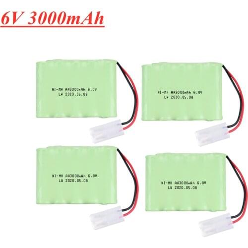 6V 3000mAh NI-MH Battery For RC Cars Robots Tanks Gun Boats AA Ni-MH 6v Rechargeable Battery Pack