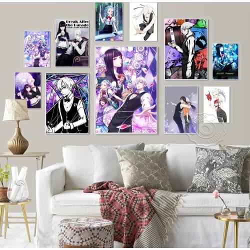 Death Parade Japanese Anime Poster, Manga Character Prints Art Canvas Painting, Modern Living Room Otaku Bedroom Home Decor Gift