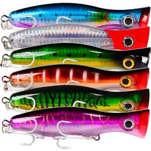 Popper Fishing Lures 2019 Weights 40g Large Poppers Top Water Lure Isca Artificial Hard Bait Fishing Tackle Articulos De Pesca