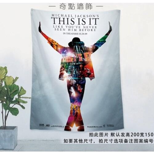 Rock Band Posters Michael Jackson Music Banners Flags Tapestry HD Canvas Printing Art Tapestry Mural Wall Sticker Home Decor