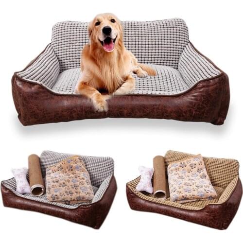 Pet Dog Bed Warming Dog House Soft Material Nest Dog Baskets Fall and Winter Warm Kennel For Cat Puppy Sleeping Beds Supplies