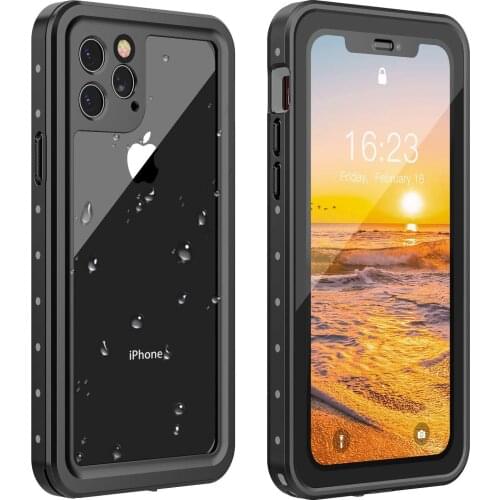 For iPhone 11 Waterproof Case Full-Body Rugged with Built-in Screen Protector Shockproof Dustproof Case for iPhone11 Pro/Pro Max