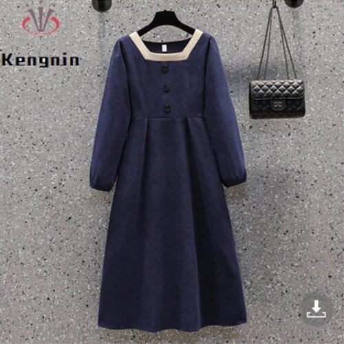 Korean Chic Retro Women Dress Pleated Sleeveless Vestidos Black Shirt +Plaid Strap Dress Women Sets Autumn Winter Two PIece Suit