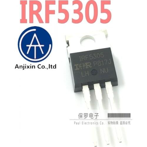 10pcs 100% orginal new real stock P-channel field effect tube IRF5305PBF IRF5305 TO-220