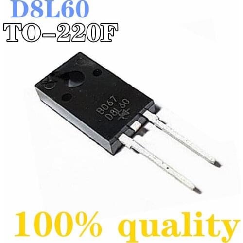10pcs/lot D8L60 TO-220F-2 8A 600V TO-220