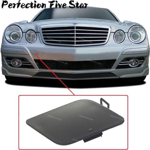 2118851022 For Mercedes Benz E Class W211 E200 E280 E350 E500 2006-2009 Front Bumper Tow Hook Cover Cap Random Color Primed