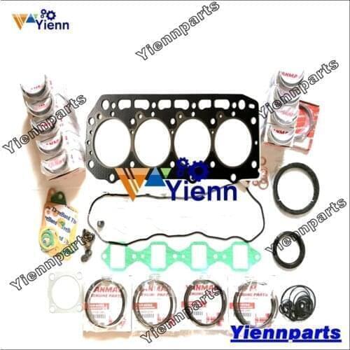 4TNA82 Overhaul Re-ring Kit Full Gasket For Yanmar Engine Repair Parts