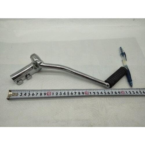 A5114mm Shaft Dia Metal Motorcycle Engine Kick Start Starter Lever Silver Tone Motorcycle Starter Levers Engine Start Universal