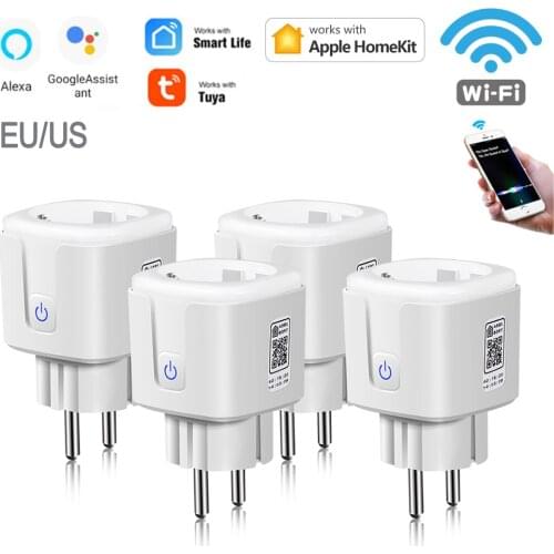 Tuya Smart WIFI LED Light Plug And For Apple Homekit Led lamp Switch House Room Smart Socket Compatible Amazon Alexa Google Home