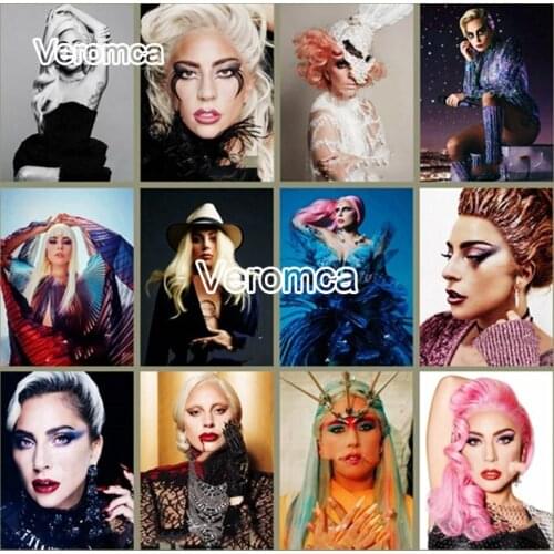 5D Diy Lady Gaga Diamond Painting Full Square Round Diamond Embroidery Cross Stitch America Music Star Mosaic Home Decor