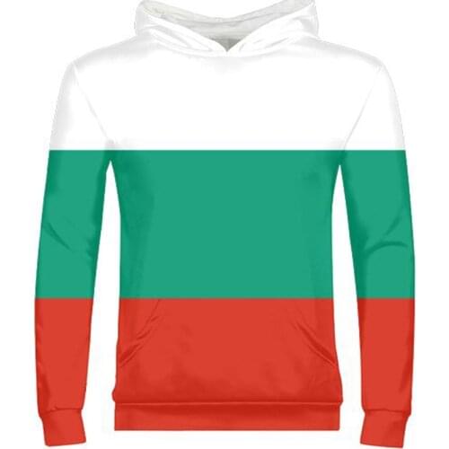 BULGARIA youth men diy free custom made name number photo bgr country zipper sweatshirt nation flag bg bulgarian college clothes