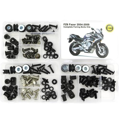 Fit For Yamaha FZ6 Fazer 2004-2009 Motorcycle Fairing Bolts Kit Bodywork Screws Steel Fairing Clips Speed Nuts Covering Bolts