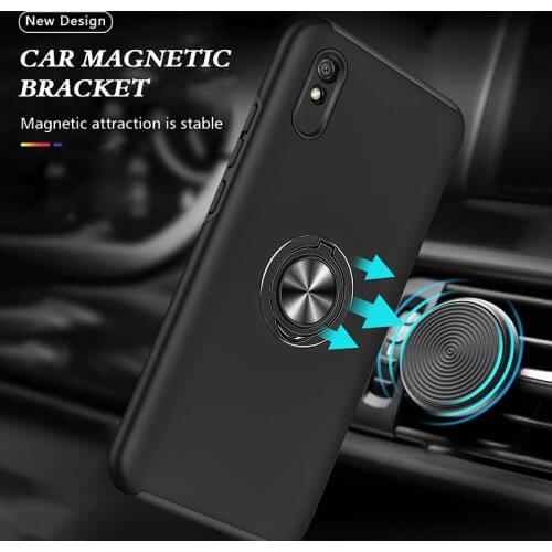 For Xiaomi Redmi Note 10 Pro Case Shockproof Armor Ring Stand Cover Xiaomi Redmi Note 10S Note10 10Pro Car Magnetic Holder Cases