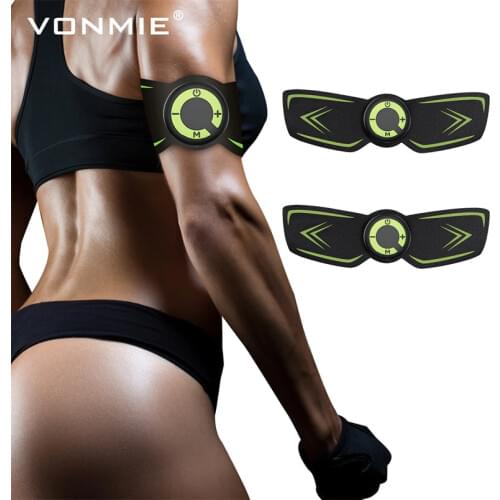 VONMIE Arm Electro Estimulador Muscular Stimulator S5C07 EMS Training Device Fitness Tens Machine Sport Accessories 2pcs/lot