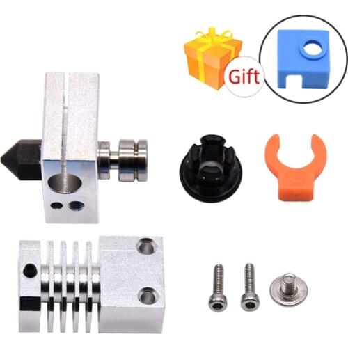 CR10 Heatsink Upgrade Kit All Metal Hotend For CR10 Ender3 Titanium Heat Breaker Micro Swiss Radiator Pipe 3D Printer Extruder