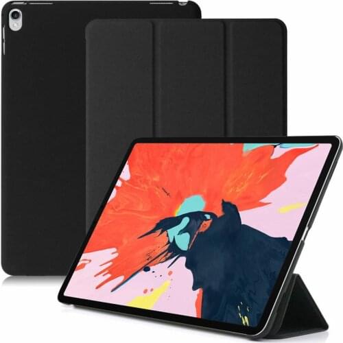 Magnetic Flip Case for iPad Pro 11 2018 PU Leather Ultra Slim Back Tri-fold Smart Tablet Cover Case for New iPad Pro 11 Cases